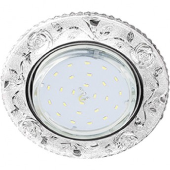 Светильник ECOLA GX53 H4 LD7071 встр. искристый с подсветкой "Розы" Прозрачный / Хром 35x125 (к+) Светильник ECOLA GX53 H4 LD7071 встр. искристый с подсветкой "Розы" Прозрачный / Хром 35x125 (к+)