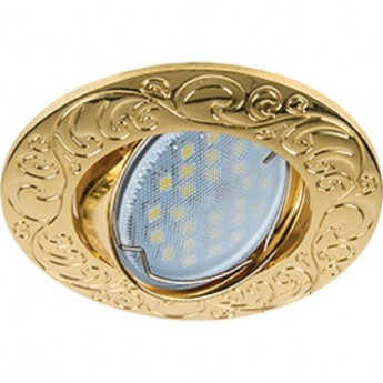 Светильник ECOLA MR16 DL114 GU5.3 встр. литой поворотный Лианы Золото 25x90 Светильник ECOLA MR16 DL114 GU5.3 встр. литой поворотный Лианы Золото 25x90