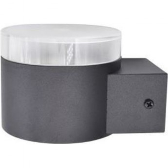 Светильник накладной ECOLA GX53 LED 8005A IP65 прозрачный цилиндр малый металлический 1*GX53 Черный 68x108x80