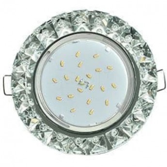 Встраиваемый светильник ECOLA GX53 H4 GLASS FK53RGECB хром