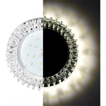 Встраиваемый светильникECOLA GX53 H4 LD5361 GLASS SK53RCEFB прозрачный, хром Встраиваемый светильникECOLA GX53 H4 LD5361 GLASS SK53RCEFB прозрачный, хром